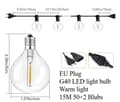 Miniatyrbillede 2 af 8: OBOSOE LED String Light Udendørs 30m – Vandtæt String Light med 104 G40 pærer til have og terrasse