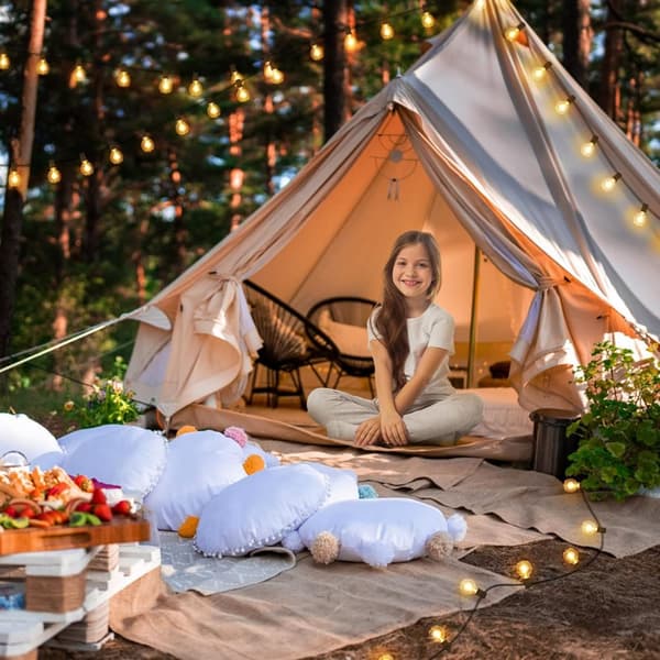 OBOSOE LED String Light Udendørs 30m – Vandtæt String Light med 104 G40 pærer til have og terrasse
