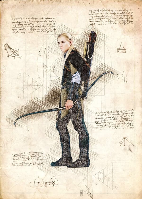 A3 Print - Lord of the rings - Legolas