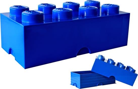 LEGO Room Copenhagen förvaringskloss 8 behållare blå (RC40041731)