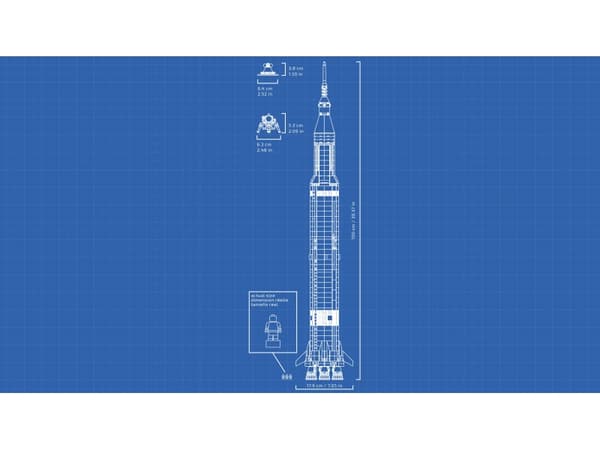 LEGO Ideas 92176 NASA Apollo Saturn V