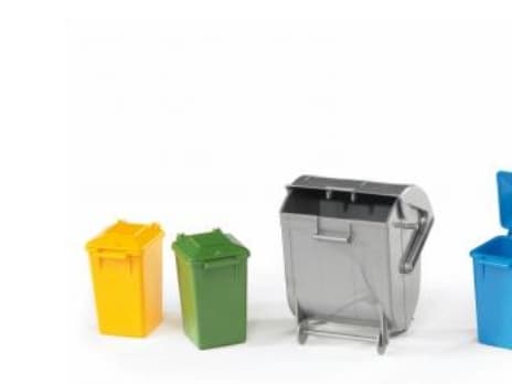 Bruder Garbage can set accessories