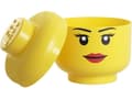 Pikkukuva 2 / 2: Room Copenhagen LEGO Iconic Storage Head "Girl", storage box (yellow, size L, female)