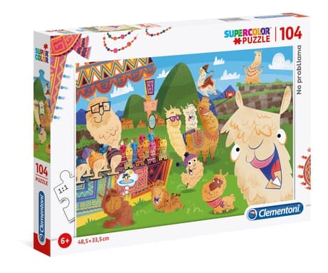 Clementoni No ProbLLAMA, 104 stykker, Tegneserier, 6 år