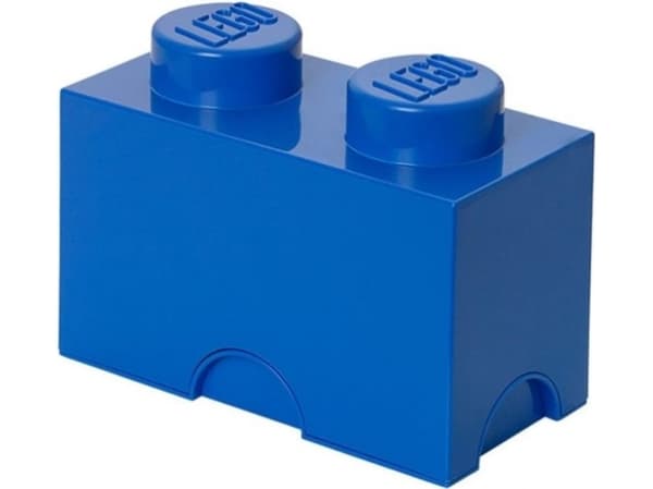 LEGO Opbevaringsboks 2 knopper Bright Blue)