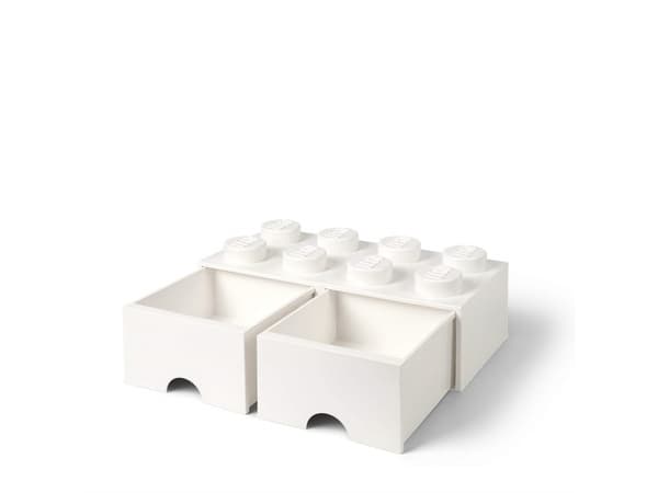Lego Brick laatikko 8 valkoinen