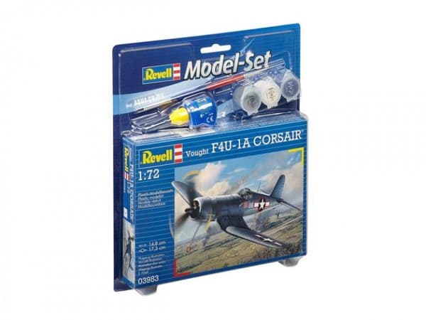 Revell Vought F4U-1D Corsair, modellfly, monteringssett, 1:72, Vought F4U Corsair, plast, Light Practice
