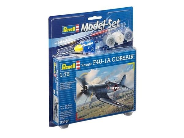 Revell Vought F4U-1D Corsair, modellfly, monteringssett, 1:72, Vought F4U Corsair, plast, Light Practice