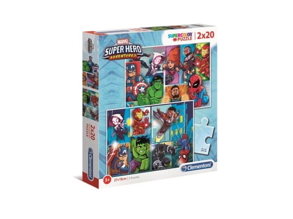 Clementoni Marvel Super Hero, 20 stykker, Komikk, 3 år