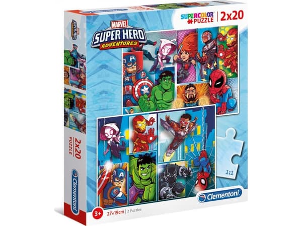 Clementoni Marvel Super Hero, 20 stykker, Komikk, 3 år