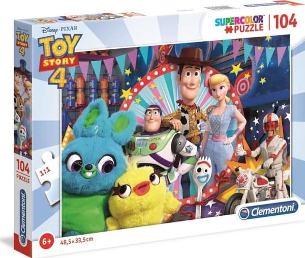Clementoni Disney Toy Story 4, 104 stykker, Tegneserier, 6 år