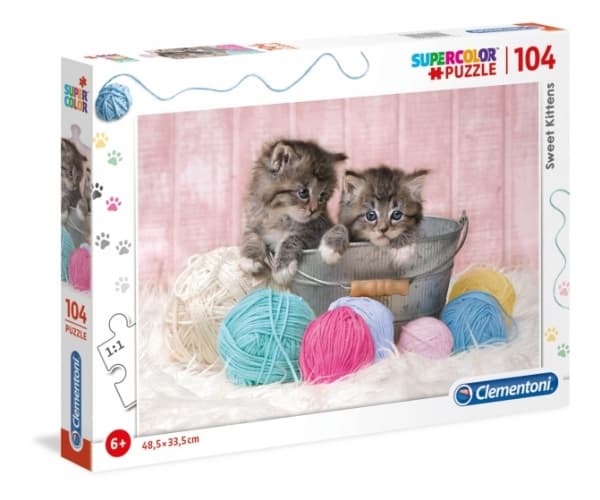 Clementoni Sweet Kittens, 104 stykker, Fauna, 6 år