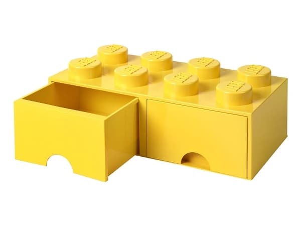LEGO Brick Laatikko 8 keltainen, säilytyslaatikko