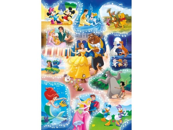 Clementoni Disney Dance Time, 104 kpl, Sarjakuvat, 6 vuosi/vuosia