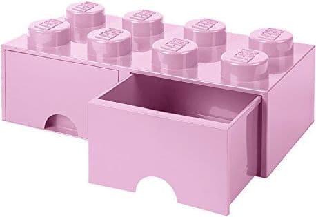 LEGO Room Kööpenhaminan tiililaatikko 8 säiliötä vaaleanpunainen (RC40061738)
