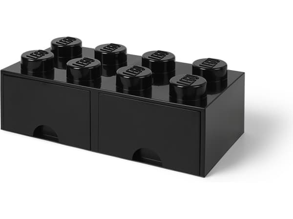 LEGO Room Copenhagen Klossskuff 8 beholder svart (RC40061733)