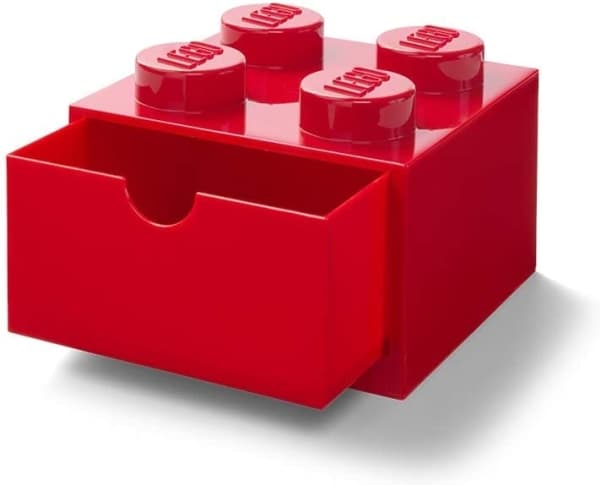 Lego Brick 4 pöytälaatikko punainen