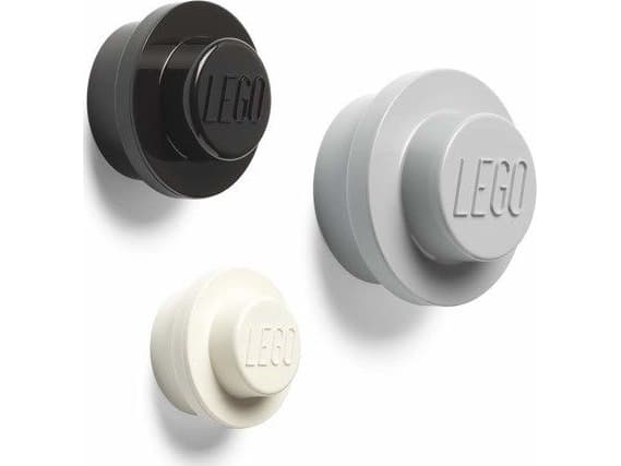 LEGO Vägghängare - grå, svart och vit