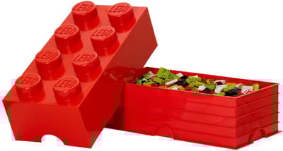 LEGO 5000463 Brick 8-stud storage box red