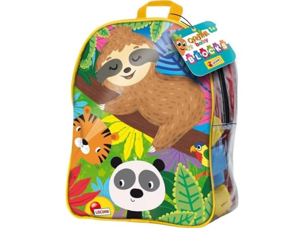 Lisciani Carotina Baby blocks in a large backpack 79919 LISCIANI