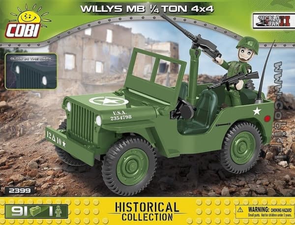 Cobi Small Army Willys Mb 2399 - Construction Toys - Building Kit - Model Building - Lger