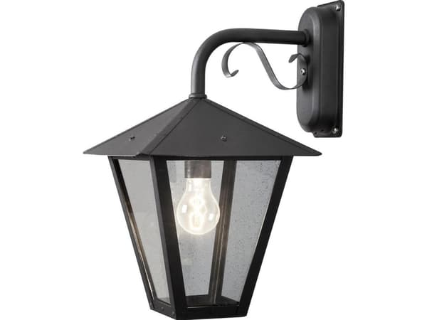 Konstsmide 435-750, Svart, Gjuten aluminium, IP23, E27, 1 lampor, AC