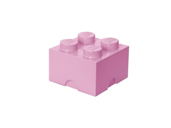 Lego Storage Brick 4 kirkkaan vaaleanpunainen