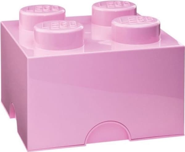 Lego Storage Brick 4 kirkkaan vaaleanpunainen