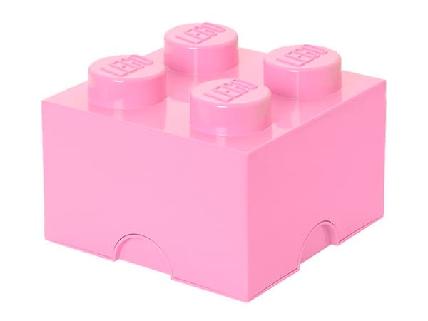 Lego Storage Brick 4 kirkkaan vaaleanpunainen