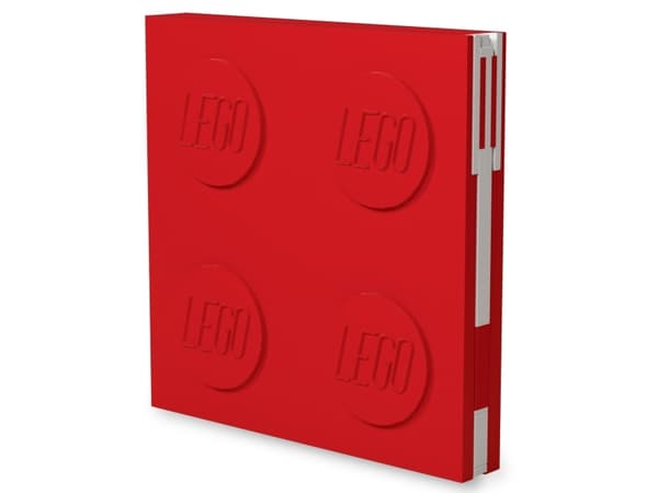 LEGO notesbog med gel pen rød