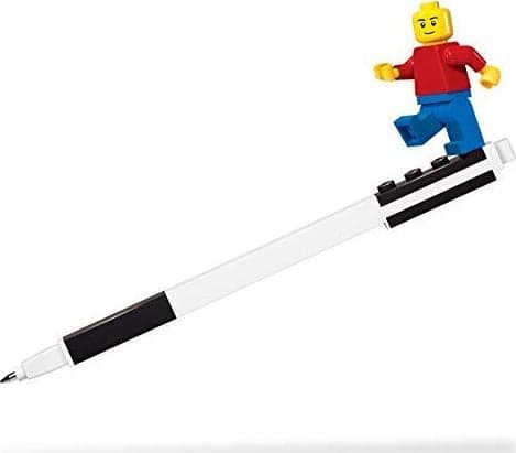 LEGO gelpenna - blå + svart minifigur