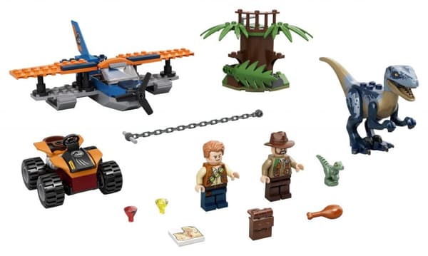 LEGO Jurassic World 4+ Velociraptor: Räddningsuppdrag med biplan 75942