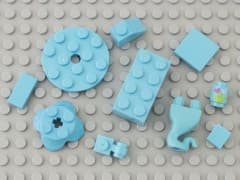 LEGO Plate 16x16 Azurblå 6022011-B9034