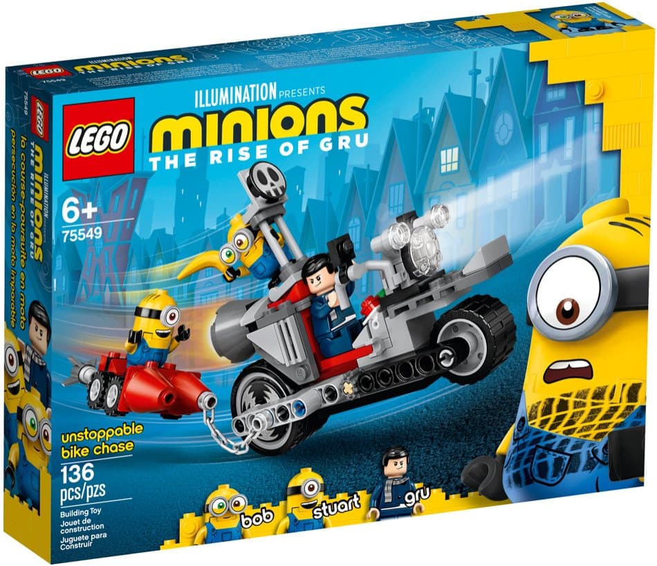 LEGO Minionerna Ostoppbar cykeljakt 75549