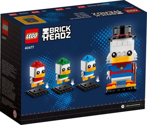 LEGO BrickHeadz Joakim von Anka, Knatte, Fnatte och Tjatte 40477