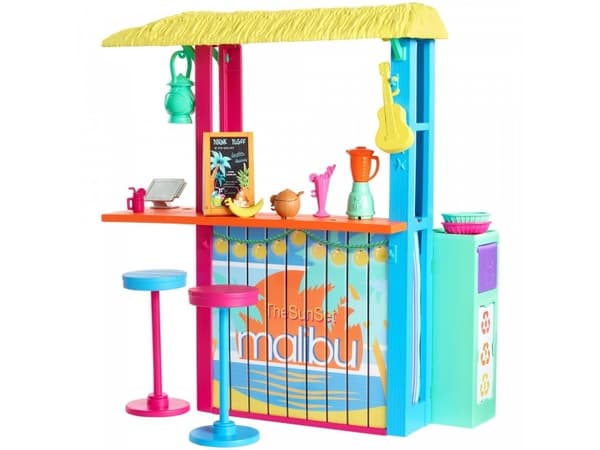 Mattel Barbie Loves Beach Hut Playset - GYG23