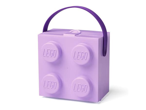 Lego Classic Lunch Box 4 med lilla håndtak