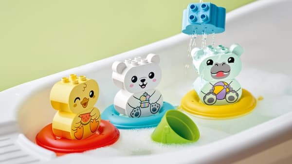 LEGO DUPLO Ensimmäisiin hauskoihin kylpyhetkiin: kelluva eläinjuna