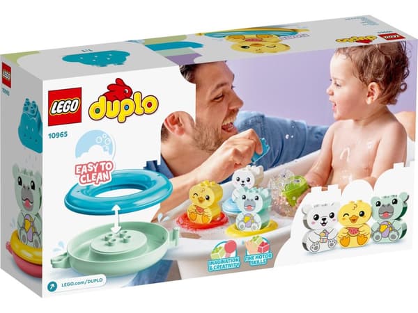 LEGO DUPLO Ensimmäisiin hauskoihin kylpyhetkiin: kelluva eläinjuna