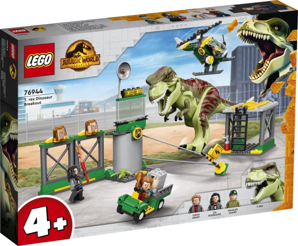 LEGO Jurassic World 4+ T rex dinosaurieflykt 76944