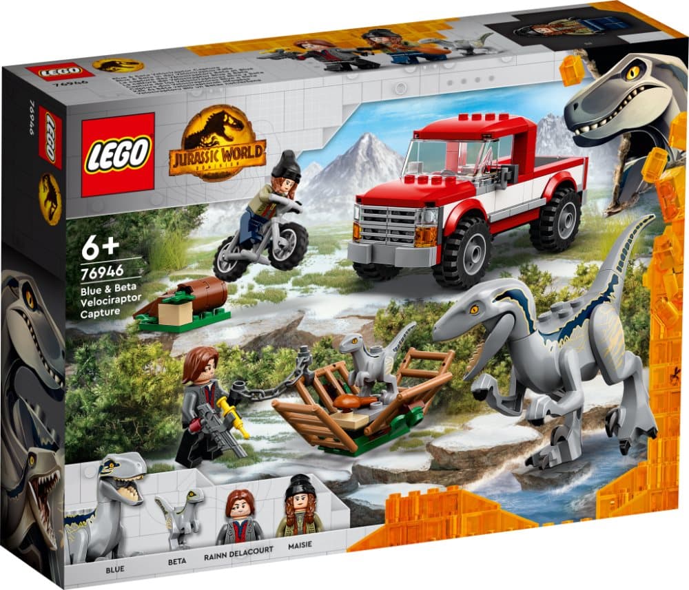 LEGO Jurassic World Blue och Beta velociraptorinfångning 76946