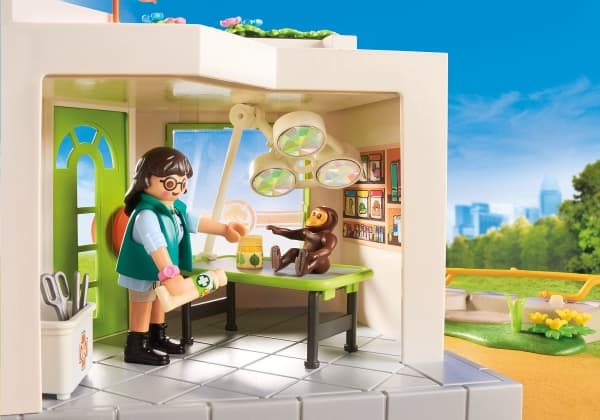 Playmobil dyreklinikk i dyrehagen (70900)