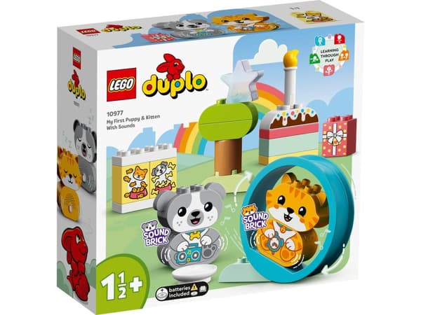 LEGO® DUPLO Min första hundvalp & kattunge med ljud 10977