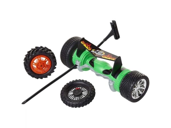 Jakks Pacific Jakks Pacific, 4 Tyres + Turbo Launcher, Jakks Pacific, Fly Wheels, Green, For Boys, 8+ years For Boys