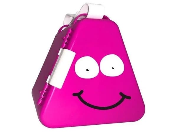 Trunki Bärbar låda, TeeBee leksaksbehållare - rosa