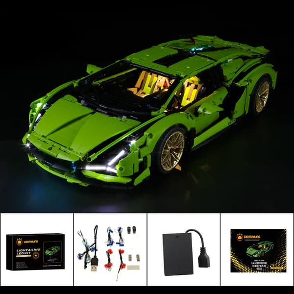 Belysning till 42115 Lamborghini Sián FKP 37 LGK341