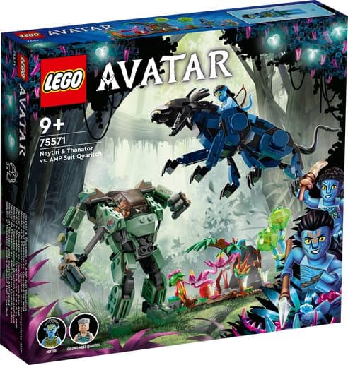 LEGO Avatar Neytiri och Thanator mot AMP Suit Quaritch 75571