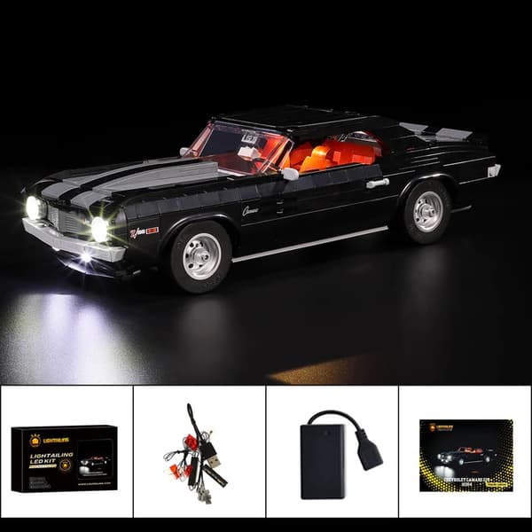 Belysning till 10304 Icons Chevrolet Camaro Z28 LGK544