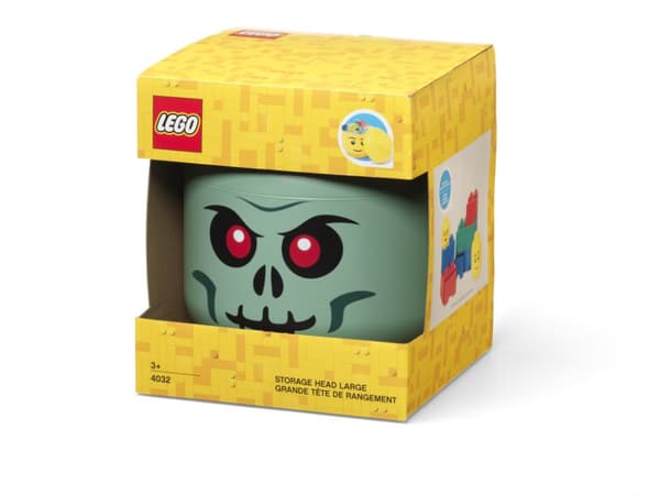 LEGO Storage Head L Green Skeleton 40320811