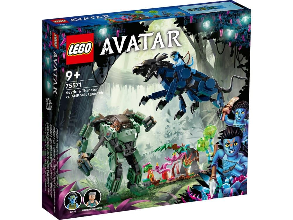 LEGO® Avatar Neytiri och Thanator mot AMP Suit Quaritch 75571